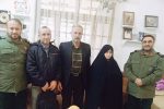 دیدار فرمانده لشکر عملیاتی ۱۶ قدس گیلان با خانواده شهیدان امام پناهی