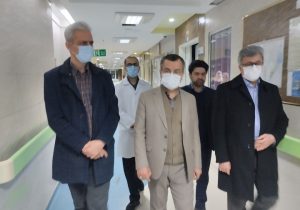 بازدید مشترک دکتر آشوبی و رئیس مجمع نمایندگان گیلان از بیمارستان حضرت رسول اکرم (ص) رشت