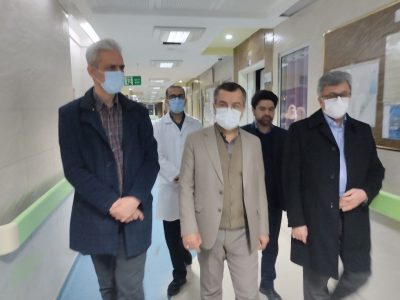 بازدید مشترک دکتر آشوبی و رئیس مجمع نمایندگان گیلان از بیمارستان حضرت رسول اکرم (ص) رشت