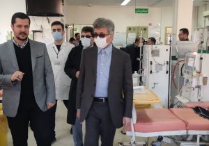 بازدید میدانی دکتر آشوبی از بیمارستان شهید بهشتی بندرانزلی