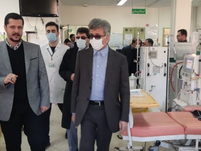 بازدید میدانی دکتر آشوبی از بیمارستان شهید بهشتی بندرانزلی