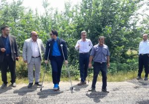 شهردار جهادی کلاچای پیش‌رو در نهضت آسفالت+تصاویر