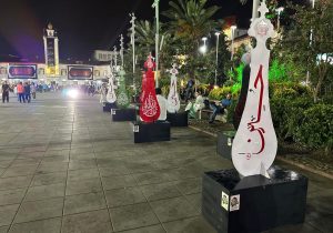 رشت عزادار حسین است/ اقدام تحسین برانگیز شهرداری در سیاهپوش کردن شهر