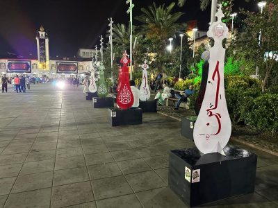 رشت عزادار حسین است/ اقدام تحسین برانگیز شهرداری در سیاهپوش کردن شهر