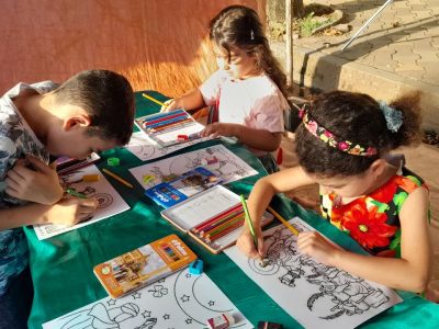 ایستگاه نقاشی غدیر ویژه کودکان علوی شفت دایر شد + تصاویر