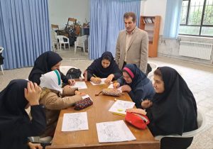 نقاشی دانش آموزان مدرسه امید فردا صومعه‌سرا در حمایت از کودکان فلسطینی