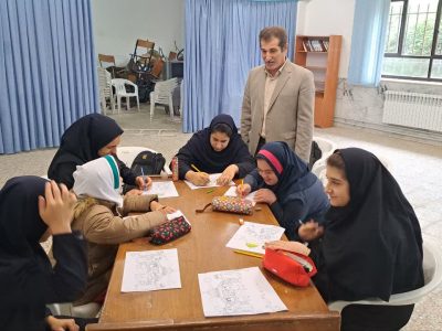 نقاشی دانش آموزان مدرسه امید فردا صومعه‌سرا در حمایت از کودکان فلسطینی