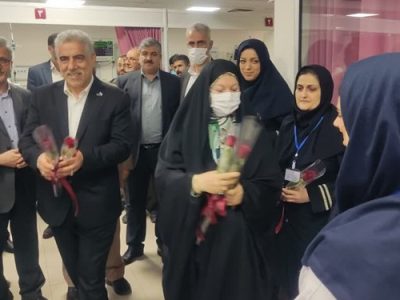 تجلیل پرستاران توسط استاندار گیلان و همسرش + عکس