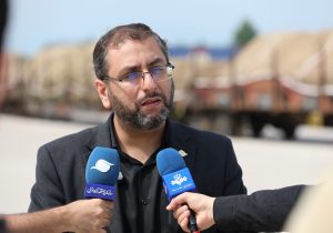 نخستین محموله صادراتی از مسیر ریلی بندر کاسپین به روسیه صادر شد