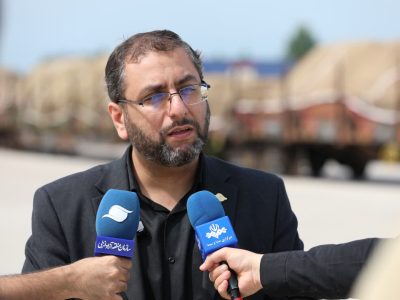 نخستین محموله صادراتی از مسیر ریلی بندر کاسپین به روسیه صادر شد