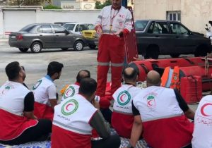 دوره تخصصی جستجو ونجات درسیلاب در جمعیت هلال احمر بندر انزلی برگزار شد