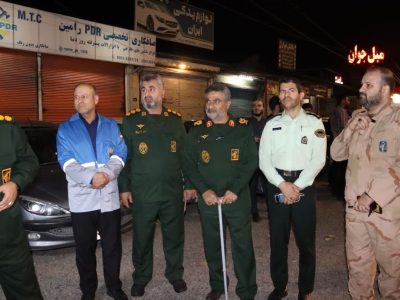 ۸۰۰ گشت مستمر شبانه اطلاعاتی و عملیاتی در رشت/صیانت از امنیت شهروندان تا رفع کامل فتنه رژیم متجاوز صهیونیستی