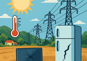 خسارت به لوازم خانگی گیلانیان در پی افزایش گرما و نوسانات برق