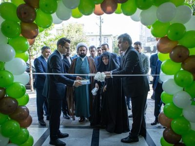 افتتاح ساختمان جدید شعبه معلم بانک در رشت با حضور مدیرعامل بانک قرض‌الحسنه مهر ایران