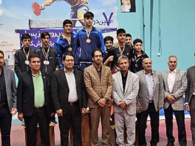 «نوجوانان گیلانی» مدال‌آور تنیس روی میز کشور