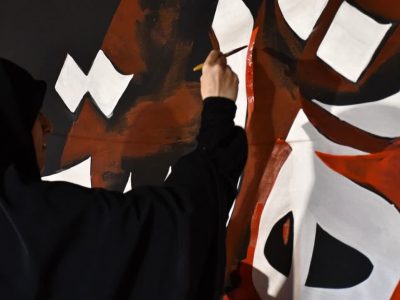 برپایی خیمه حضرت مادر در منظریه رشت