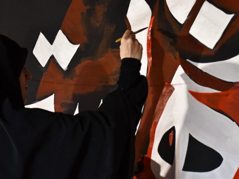 برپایی خیمه حضرت مادر در منظریه رشت