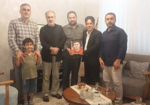 دیدار خدام موکب پزشکی شهیده نبوی‌نیا با خانواده شهید لطیفی